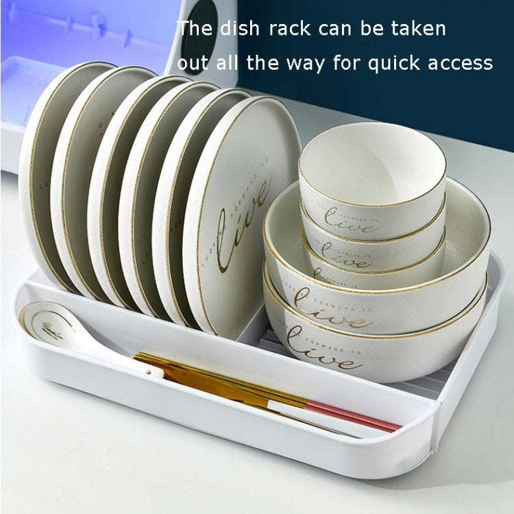 Kitchen Disinfection Bowl Dish Rack Tableware Storage Box Cupboard Storage Drain Rack, Disinfection Tableware Storage Box