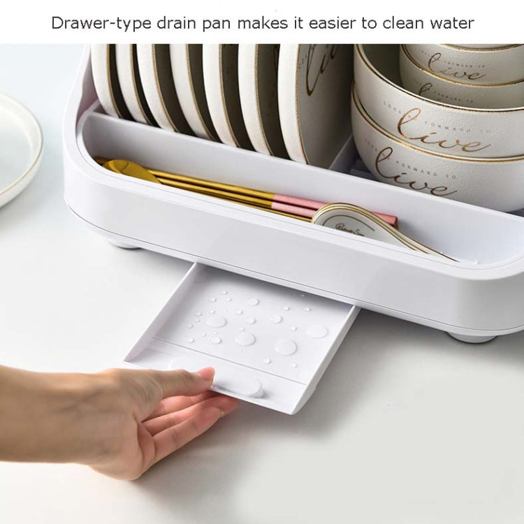 Kitchen Disinfection Bowl Dish Rack Tableware Storage Box Cupboard Storage Drain Rack, Disinfection Tableware Storage Box
