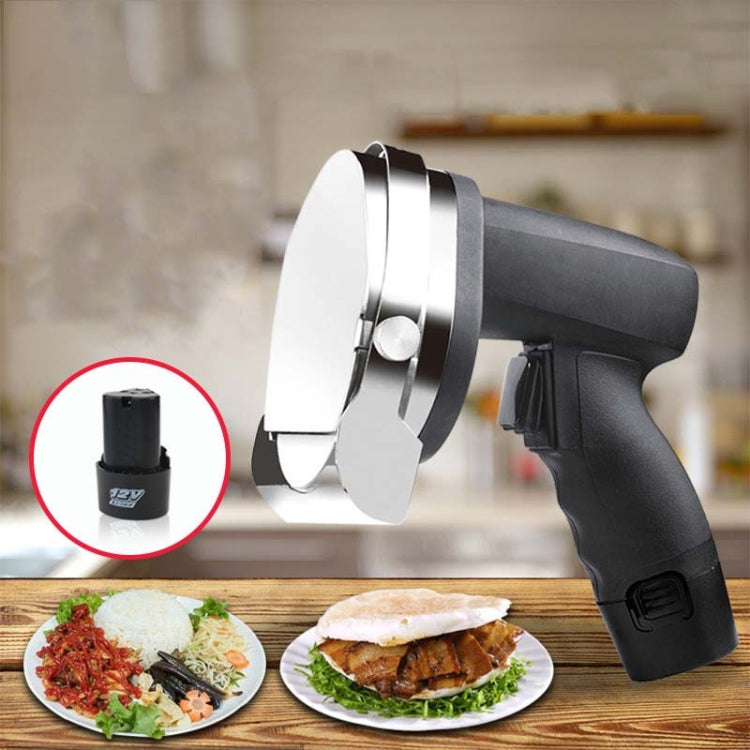 Electric Barbecue Slicing Machine Rechargeable Handheld Barbecue Slicing Knife EU Plug, Black