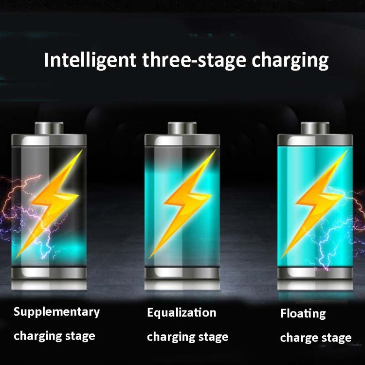 12V Motorcycle Battery Charger Smart Repair Full Automatic Stop Charger,CN Plug, Automatic Stop Charger