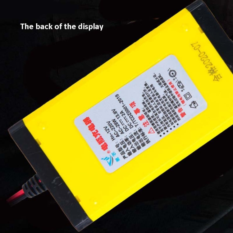 12V Motorcycle Battery Charger Smart Repair Full Automatic Stop Charger,CN Plug, Automatic Stop Charger