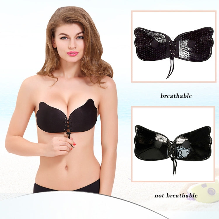 Women Self-Adhesive Strapless Bandage Blackless Solid Bra Silicone underwear Invisible Bra, S, M, L, XL