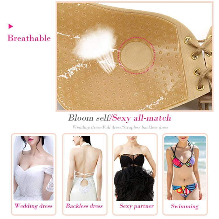Women Self-Adhesive Strapless Bandage Blackless Solid Bra Silicone underwear Invisible Bra, S, M, L, XL