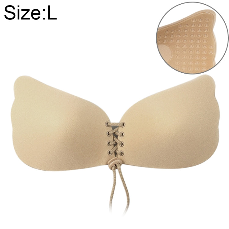 Women Self-Adhesive Strapless Bandage Blackless Solid Bra Silicone underwear Invisible Bra, S, M, L, XL