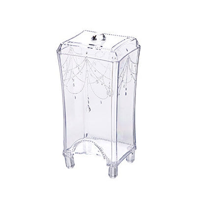 Desktop Cotton Pad Storage Box Plastic Transparent Box