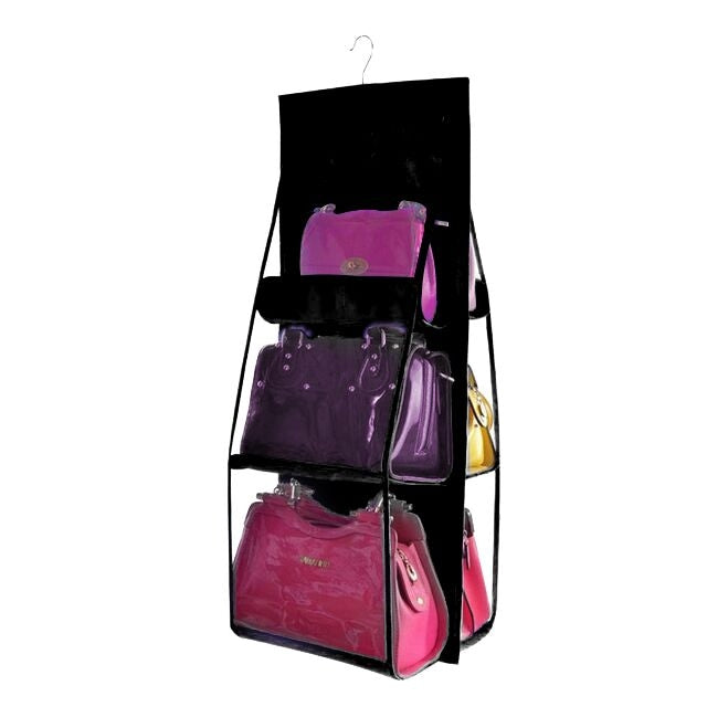 Portable Home Multi-layer Transparent Mesh Bag Hanging Storage Bag