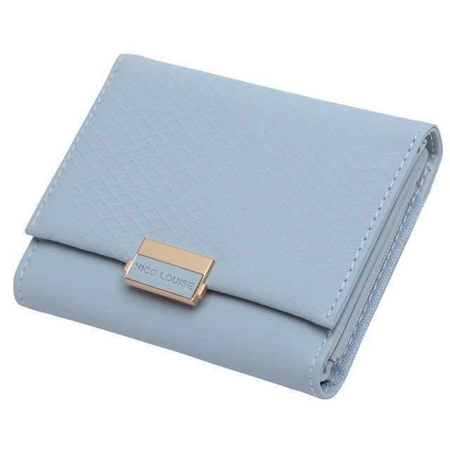 Luxury Wallet Female Leather Women Leather Purse Plaid Wallet Ladies Hot Change Card Holder Coin Small Purses for Girls