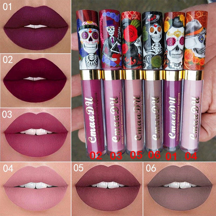 Makeup Matte Liquid Lipstick Waterproof Long Lasting Sexy Glitter Style Lip Gloss Cosmetics, 01, 02, 03, 04, 05, 06