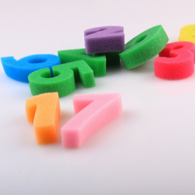 5 Sets Sponge Painting Brush Children Art Painting Seal Tool, Random Color Delivery, 0-9 Digital Sponge