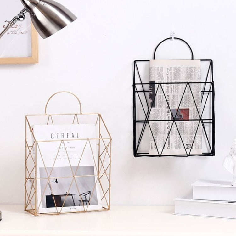 Nordic Style Magazine Holder File Book Rack Desktop Hanging Shelf