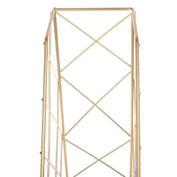 Magazine Holder Modern Desktop Book Storage Rack Iron Bookshelf, (Black)