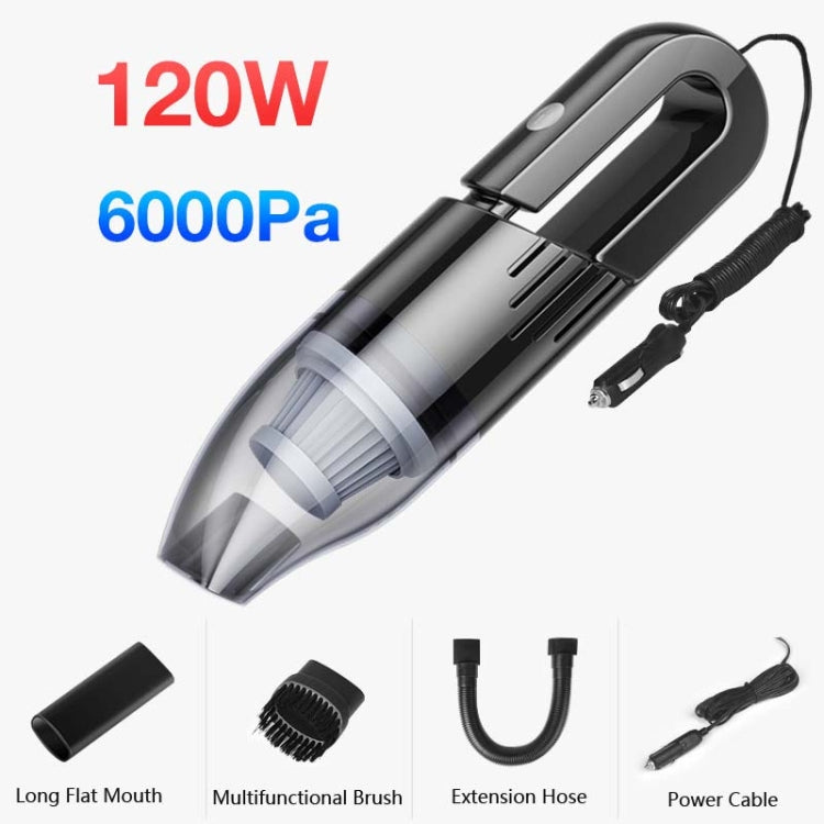 120W Car Vacuum Cleaner Car Small Mini Internal Vacuum Cleaner, Wired Turbine Motor, Wireless Turbine Motor