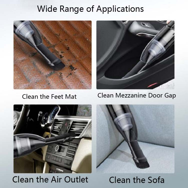 120W Car Vacuum Cleaner Car Small Mini Internal Vacuum Cleaner, Wired Turbine Motor, Wireless Turbine Motor