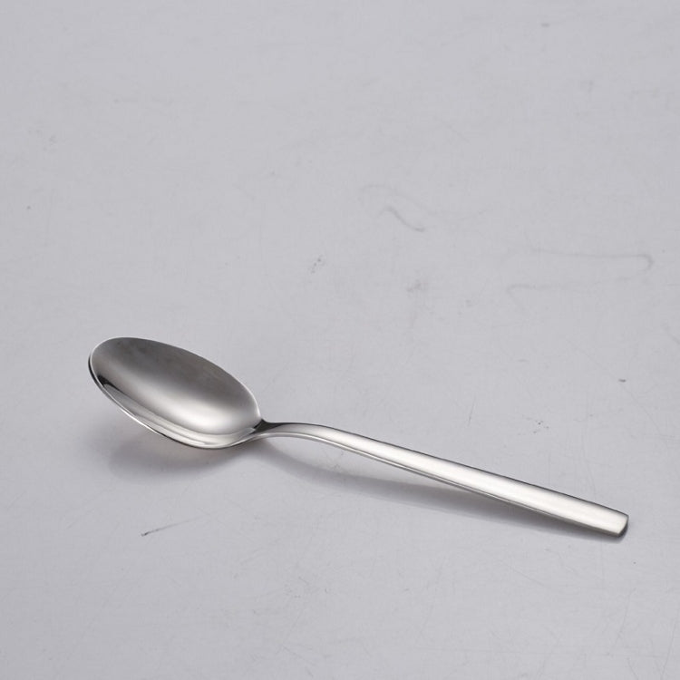 2 PCS Stainless Steel Long-Handled Ice Spoon Soup Spoon Coffee Dessert Western Food Spoon