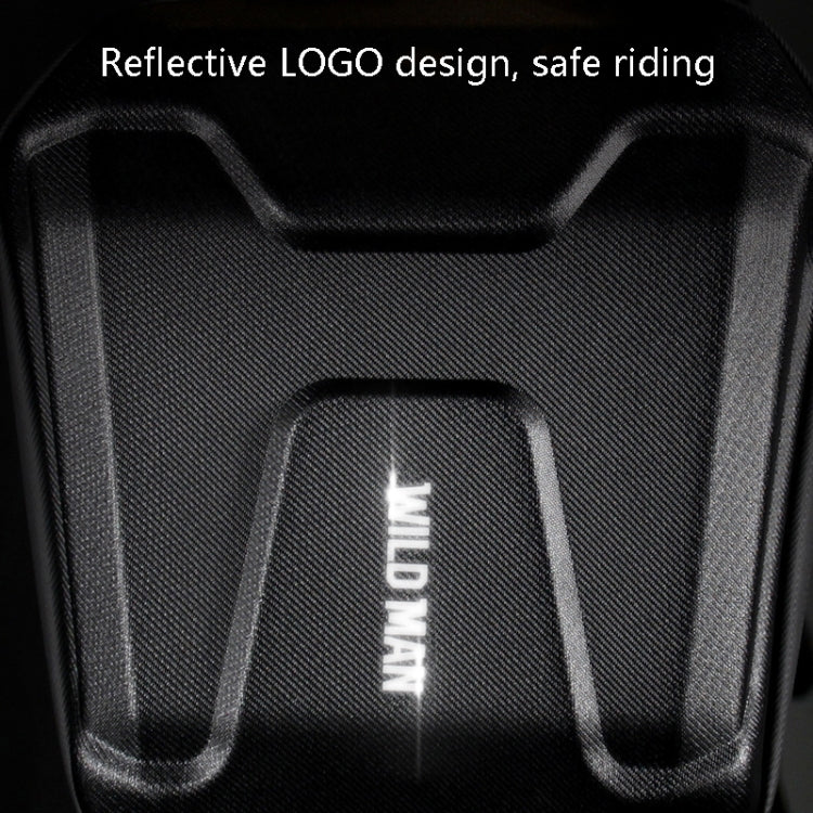 Wild Man Ts9 For Scooter / Bicycle Universal Waterproof Pu + Eva Hard Shell Front Bag with Reflective Warning, Capacity: 2.5l