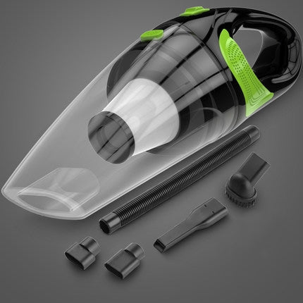 Wireless Car Vacuum Cleaner Handheld Mini Vacuum Cleaner Super Suction Wet And Dry Dual Use Portable Vacuum Cleaner, Transparent+Green, Black+Green, Pink+White