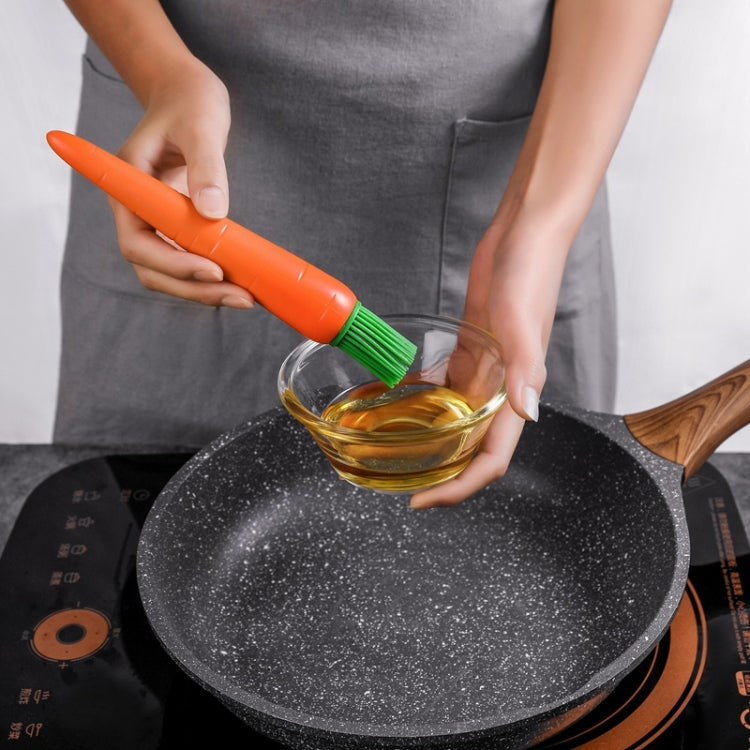 2 PCS Carrot Shape Silicone Barbecue Brush Cake Brush Baking Cream Brush Iron Plate Brush