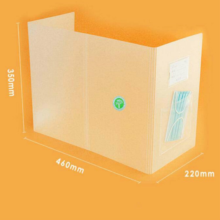 Student Work Meal Desktop Anti-spray Baffle Isolation Protective PP Board, Anti-spray Baffle