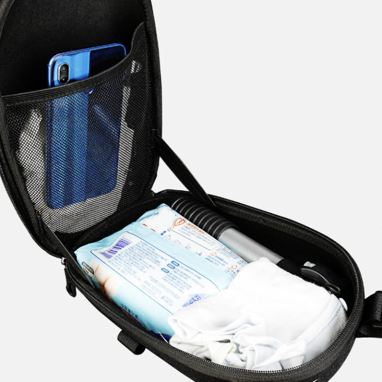 For Xiaomi No. 9 Electric Scooter PU Leather Waterproof EVA Hard Shell Bag Electric Folding Car Front Bag, 30 x 16.5 x 14.5cm