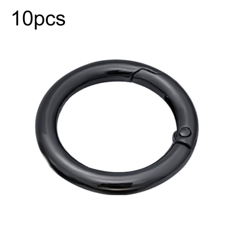 10pcs Zinc Alloy Spring Ring Metal Open Bag Webbing Keychain, Half-inch Silver, 2 inch Light Gold, 2 inch Black, 2 inch Silver, Half-inch Light Gold, Half-inch Black