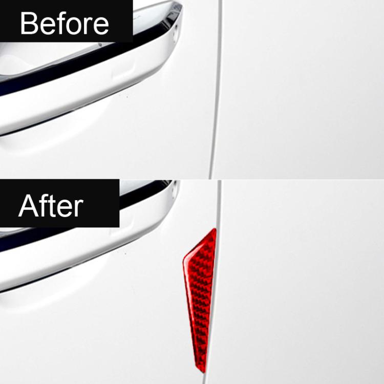 4pcs /Set Carbon Fiber Anti-Collision Stickers For Volkswagen Magotan/CC Left-Hand Drive