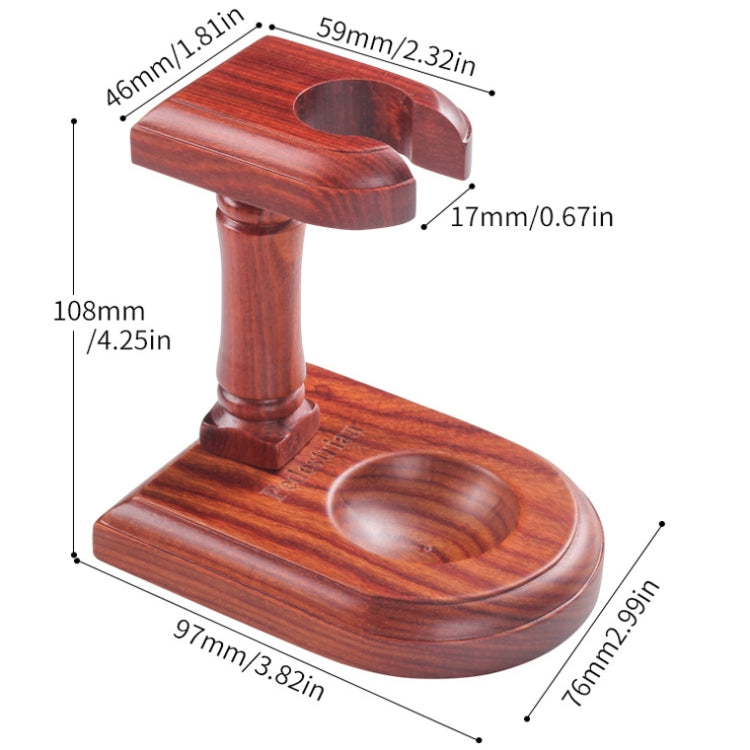 Solid Wood Pipe Rack Seat Single Pipe Pipe Display Stand Retro Removable Red Sandalwood Pipe Rack Holder, Wood Pipe Rack