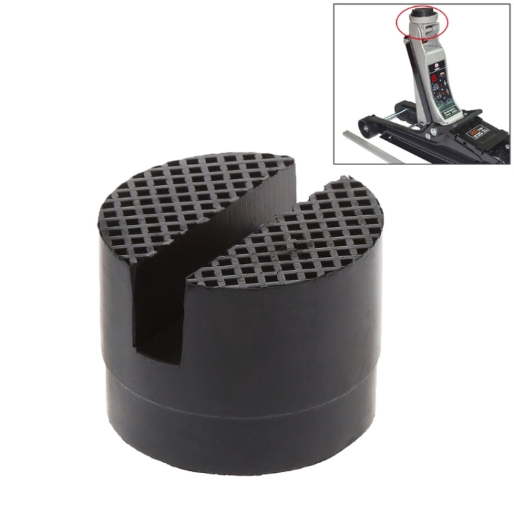 Floor Slotted Car Rubber Jack Pad Frame Protector Adapter Jacking Disk Pad Tool, Rubber Jack
