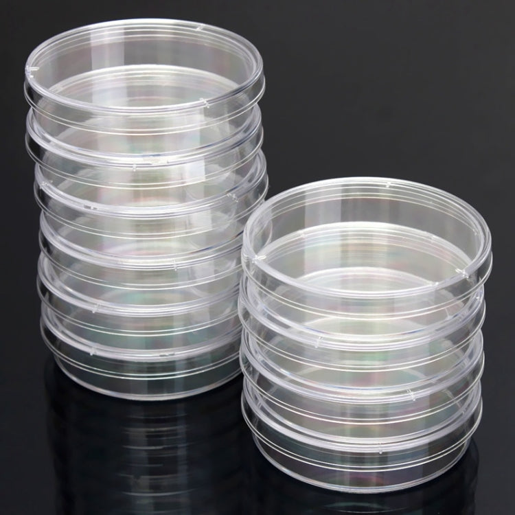 10 PCS Polystyrene Sterile Petri Dishes Bacteria Dish Laboratory Medical Biological Scientific Lab Supplies, 55mm, 60mm, 90mm, 100mm, 150mm