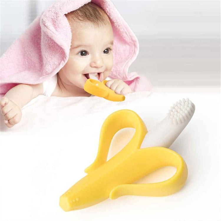Newborn Baby Banana Silicone Teether Bite, Blue