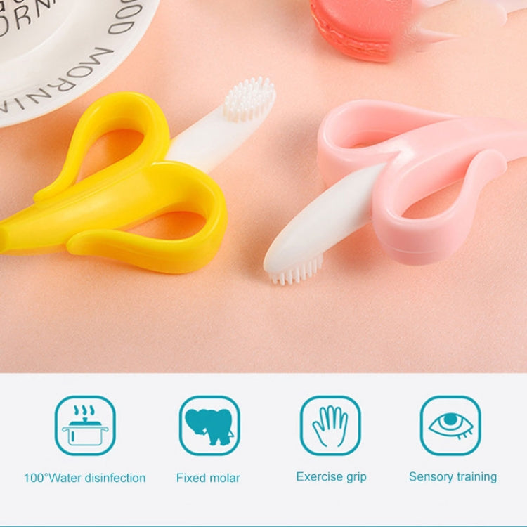 Newborn Baby Banana Silicone Teether Bite, Blue