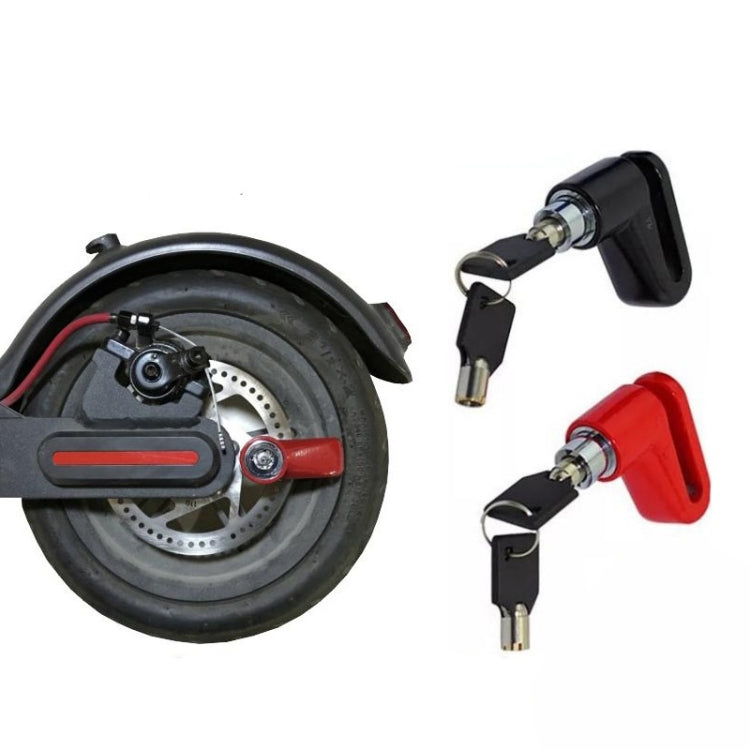 Electric Scooter Disc Brake Lock Multi-Function Reinforced Anti-Theft Lock Accessory for Xiaomi Mijia M365, Packing specification: Disc Brake Lock (Red ), Disc Brake Lock (Black), Disc Brake Lock (Red ), Wire Rope (Red)