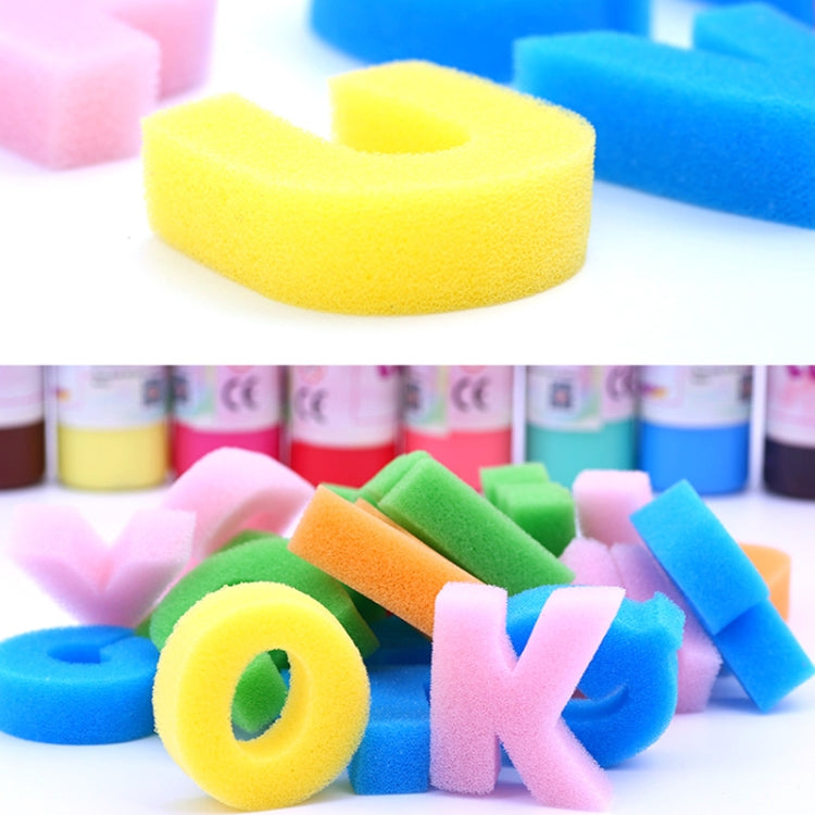 Sponge Painting Brush Children Art Painting Seal Tool, Random Color Delivery, 26 Letters