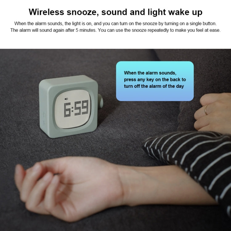 Student Creative Multifunctional Mute Bedside Bedroom Square Alarm Clock