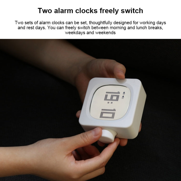 Student Creative Multifunctional Mute Bedside Bedroom Square Alarm Clock