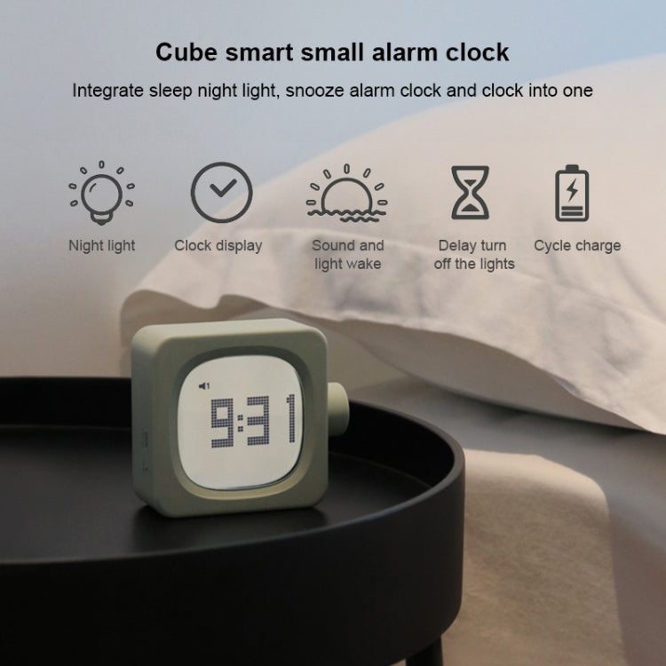 Student Creative Multifunctional Mute Bedside Bedroom Square Alarm Clock