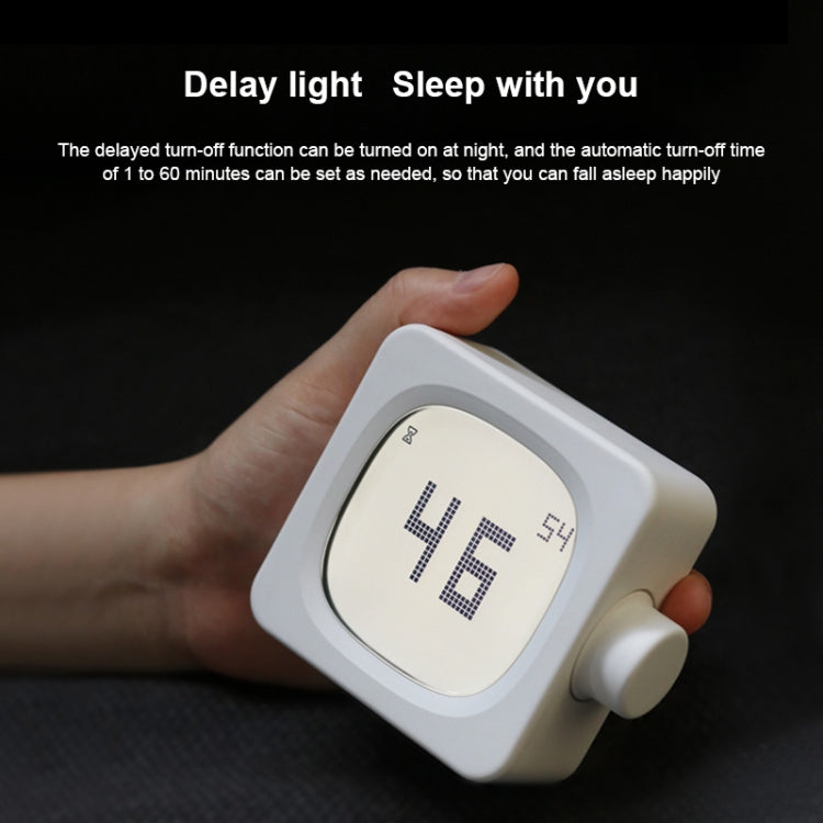 Student Creative Multifunctional Mute Bedside Bedroom Square Alarm Clock