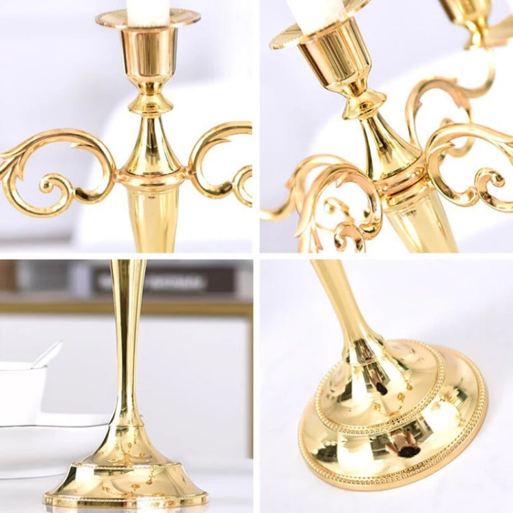 Retro Candlestick Home Decoration Living Room Cafe Theme Restaurant Jewelry Candlelight Dinner Props Gifts, Silver-3 Arms, Gold-3 Arms, Bronze-3 Arms, Silver-5 Arms, Gold-5 Arms, Bronze-5 Arms