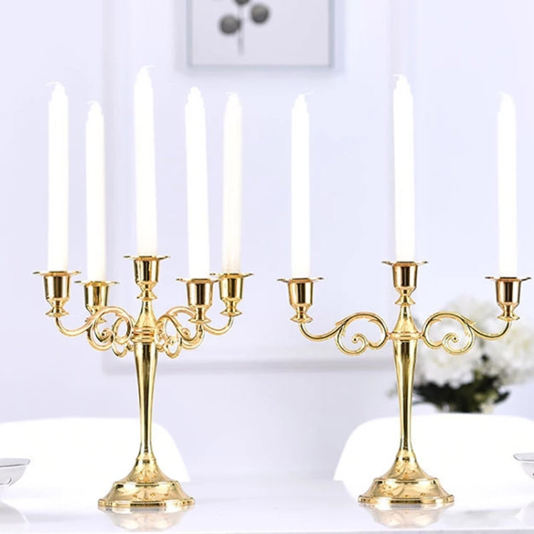 Retro Candlestick Home Decoration Living Room Cafe Theme Restaurant Jewelry Candlelight Dinner Props Gifts, Silver-3 Arms, Gold-3 Arms, Bronze-3 Arms, Silver-5 Arms, Gold-5 Arms, Bronze-5 Arms