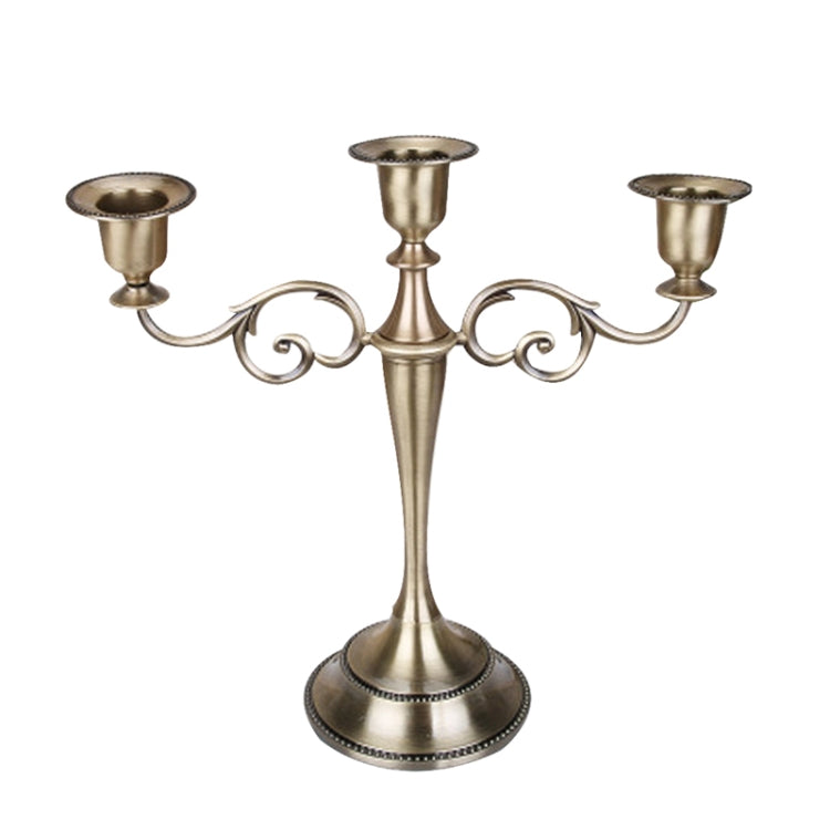 Retro Candlestick Home Decoration Living Room Cafe Theme Restaurant Jewelry Candlelight Dinner Props Gifts, Silver-3 Arms, Gold-3 Arms, Bronze-3 Arms, Silver-5 Arms, Gold-5 Arms, Bronze-5 Arms
