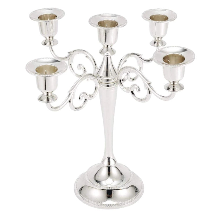 Retro Candlestick Home Decoration Living Room Cafe Theme Restaurant Jewelry Candlelight Dinner Props Gifts, Silver-3 Arms, Gold-3 Arms, Bronze-3 Arms, Silver-5 Arms, Gold-5 Arms, Bronze-5 Arms