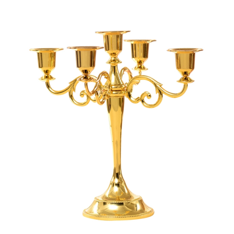 Retro Candlestick Home Decoration Living Room Cafe Theme Restaurant Jewelry Candlelight Dinner Props Gifts, Silver-3 Arms, Gold-3 Arms, Bronze-3 Arms, Silver-5 Arms, Gold-5 Arms, Bronze-5 Arms
