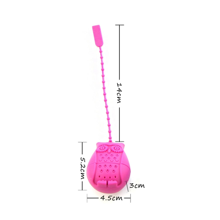 2PCS Creative Cute Owl Tea Strainer Tea Bags  Food Grade Silicone Tea Infuser Filter