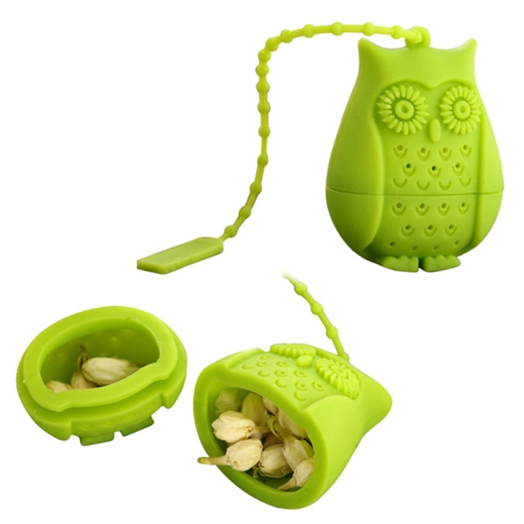 2PCS Creative Cute Owl Tea Strainer Tea Bags  Food Grade Silicone Tea Infuser Filter