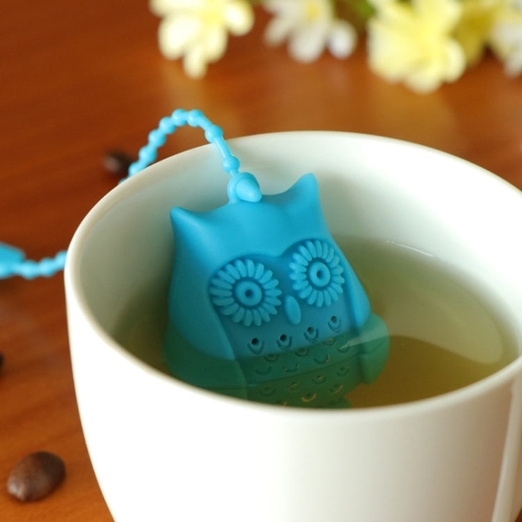 2PCS Creative Cute Owl Tea Strainer Tea Bags  Food Grade Silicone Tea Infuser Filter