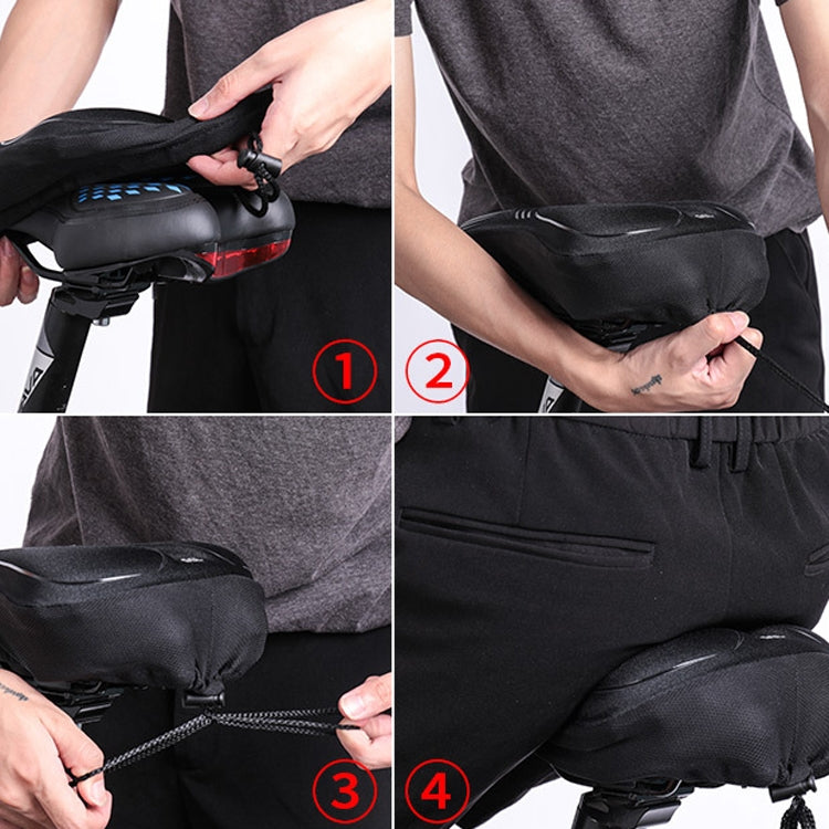 Wheel Up Bicycle Silicone Cushion Cover Mountain Bike Thickening GEL Saddle Cover Riding Equipment, LF32005G-S