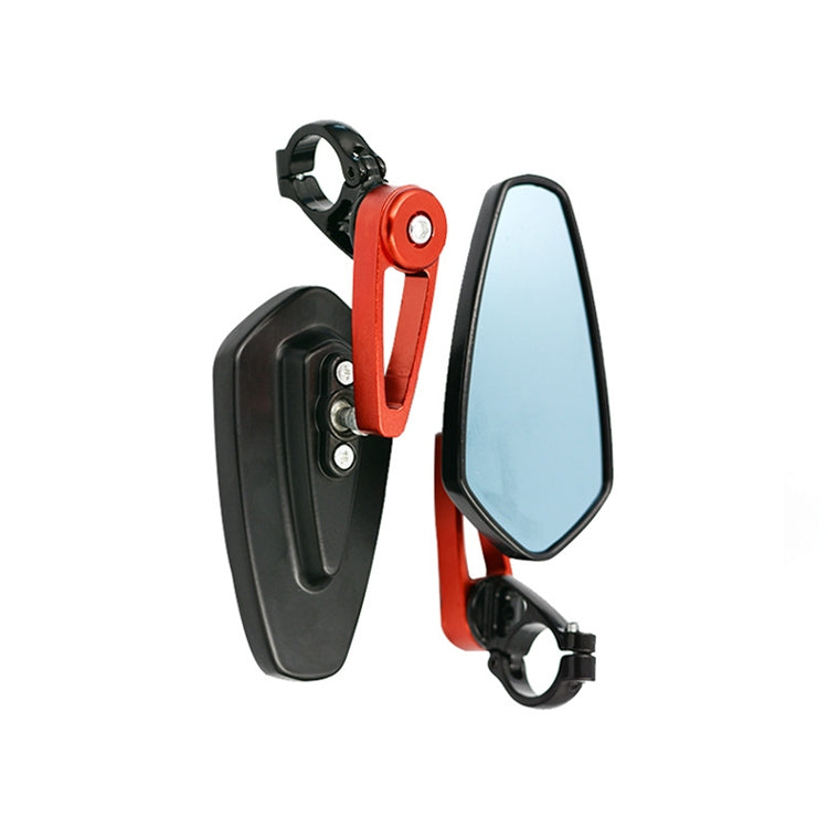 Electric Bike Motorcycle Modified Reversing Retro Rearview Handle Mirror All Aluminum Reflective Rearview Mirror, Red, Blue, Golden, Silver