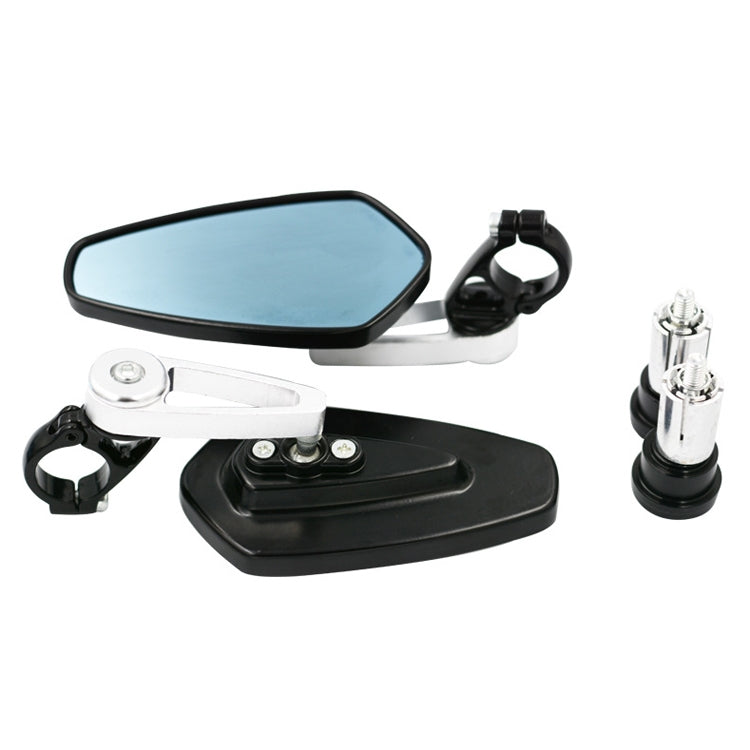 Electric Bike Motorcycle Modified Reversing Retro Rearview Handle Mirror All Aluminum Reflective Rearview Mirror, Red, Blue, Golden, Silver