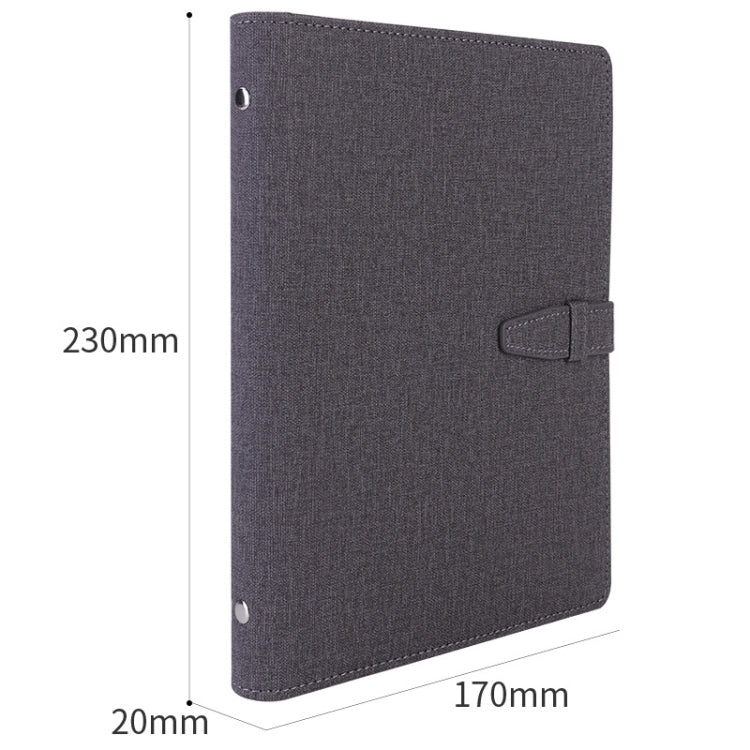 Deli 3309 A5 Loose-Leaf Notebook Office Business Carry Meeting Notes, Random Color Delivery, 3309