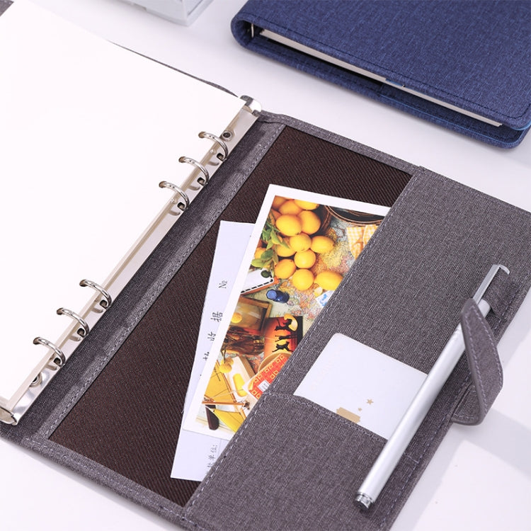 Deli 3309 A5 Loose-Leaf Notebook Office Business Carry Meeting Notes, Random Color Delivery, 3309