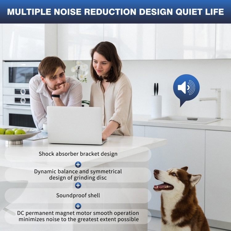 Food Garbage Disposer 7 Levels Grinding Connectable For Dishwasher, 375W EU Plug, 375W US Plug, 550W EU Plug, 550W US Plug